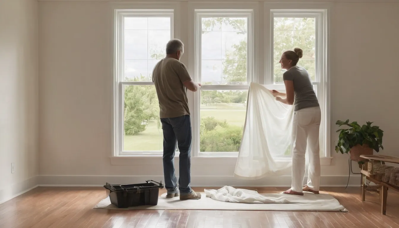A friendly provider fitting a new energy efficient window into a frame house in the New Lenox area